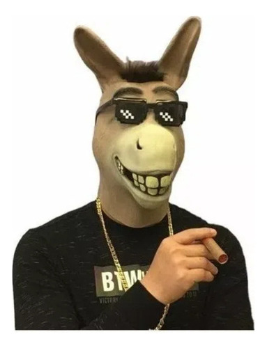 2024 Máscara De Cabeça De Látex De Burro Divertida Para