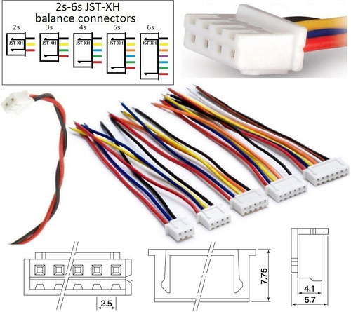 Conector Jst-xh2.54 4 Pines Con Cable Pack 10 Unidades
