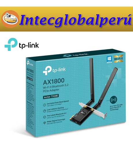 Adaptador Pcie Tp-link Archer Tx20e Wi-fi 6 Bluetooth 5.2