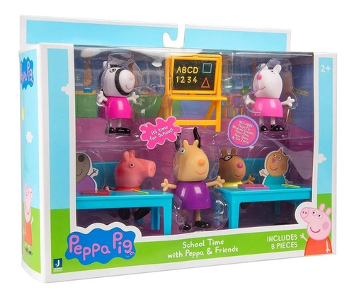 Peppa Pig Clase De La Escuela Con Figuras Caffaro 0821