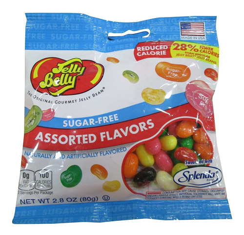 Jelly Belly Sugar Free Jelly Beans, Varios Sabores, Bolsas D