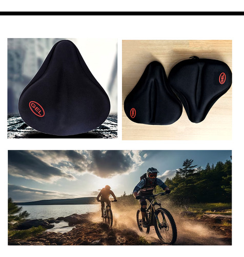 Capa De Assento Super Macia Grande Larga Extra Spinning Mtb