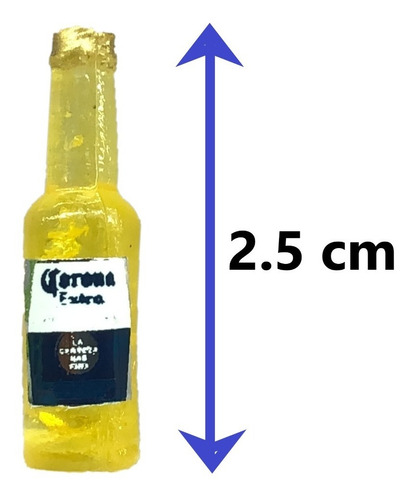 Botellitas Cerveza Corona Miniatura 2.5 Cm Maqueta 100 Pz.