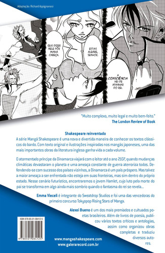Hamlet (Mangá Shakespeare), de Shakespeare, William. Mangá Shakespeare Editorial Editora Record Ltda., capa mole em português, 2011