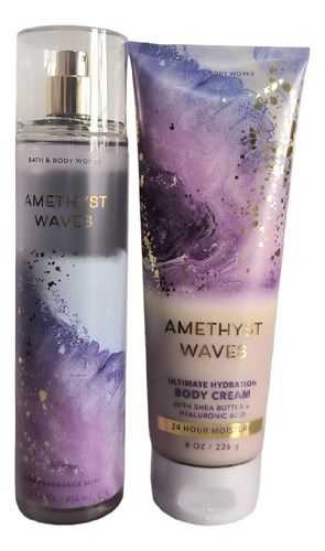 Crema Y Splash Bath & Body Works Amethyst Waves Original 