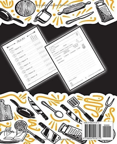 Mis Secretos De Cocina Libro De Recetas En Blanco.., De Vega, Alber. Editorial Independently Published En Español