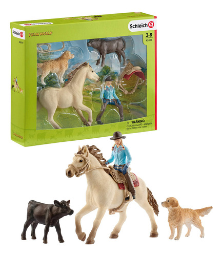 Schleich Western Riding Play Set 5 Piezas