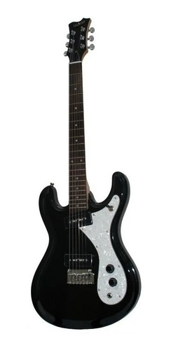 Imagen 9 de 10 de Guitarra Electrica Aria Dm380pbk Retro Classic Tremolo Black