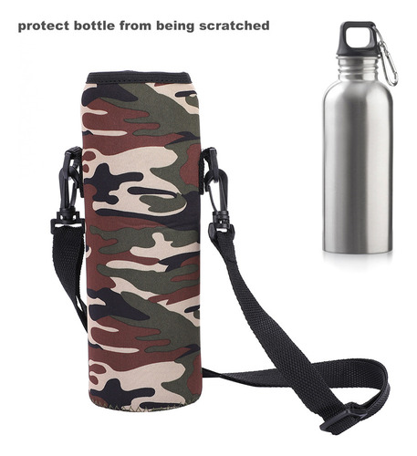 Botella De Agua Para Deportes Al Aire Libre, 1 Litro, Bolsa