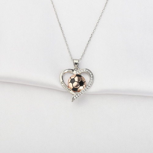Fustmw Collar De Balón De Fútbol Para Mujer, Pulsera Con Dij