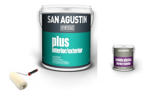 Latex Plus Int-ext 20 Lts San Agustin +enduido+rodillo