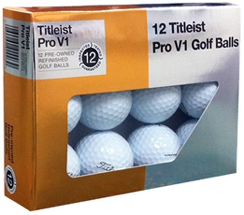 Titleist Profesional V1x Mint Refinished Golf Ball, Blanco