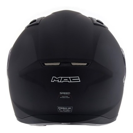 Imagen 3 de 5 de Casco Moto Integral Ls2 Mac Speed Riot Negro Mate Rolling M