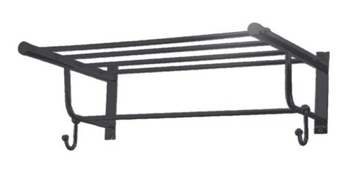 Repisa Toallero Para Baño Ottone Desing Rack Nea Negro