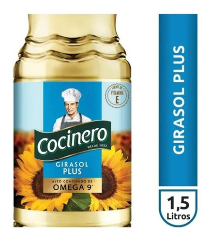 Aceite Cocinero De Girasol Plus X 1,5 Lt