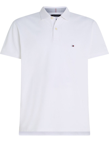 Polo Logo 1985 Slim Fit Hombre Tommy Hilfiger Blanco