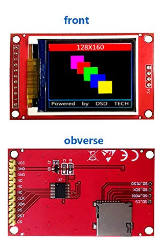 Módulo Lcd Tft 1.8puLG Con Spi Para Arduino Y Mcu
