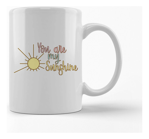 Caneca Branca Cpb1 You Are My Sunshine