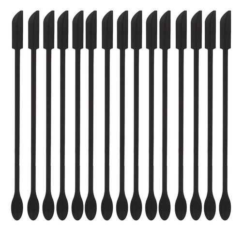 Espátula De Maquillaje De Doble Cara, 15 Unidades, Silicona