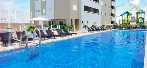 Imagem 5 de 30 de Apartamento Novo De 1 Quarto Sendo Suíte E Com 2 Vagas À Venda Em Praia Grande, Varanda Gourmet E Lazer Completo!!! - Ap3373