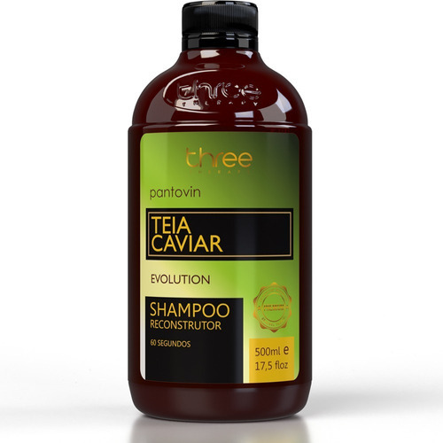 Shampoo Reconstrutor Pantovin Teia Caviar Three Therapy500ml