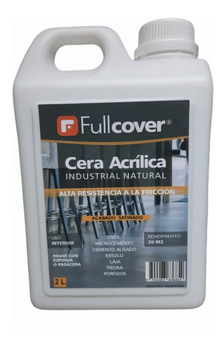 Cera Fullcover Industrial Microcemento X 2lt