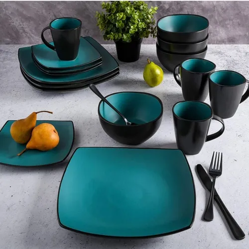 Vajilla color turquesa sale