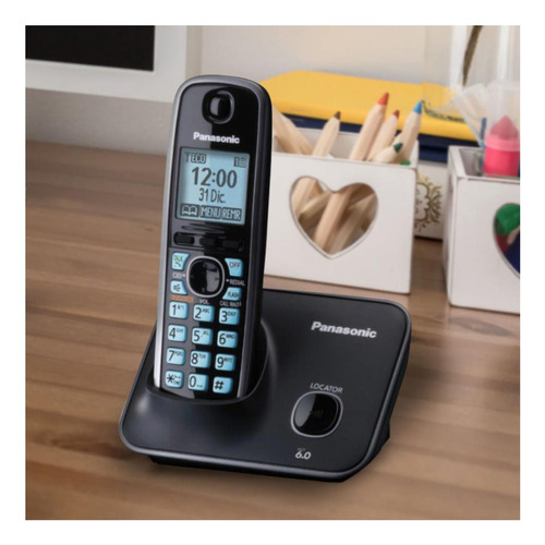 Teléfono Dect Con Pantalla Lcd De 1.8 Color Azul