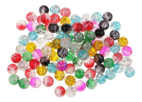 Perlas Multicolores De Colores Mezclados, 4 Unidades