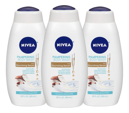 Nivea Pampering Coconut &amp; Almond Milk Jabón Líquido P.