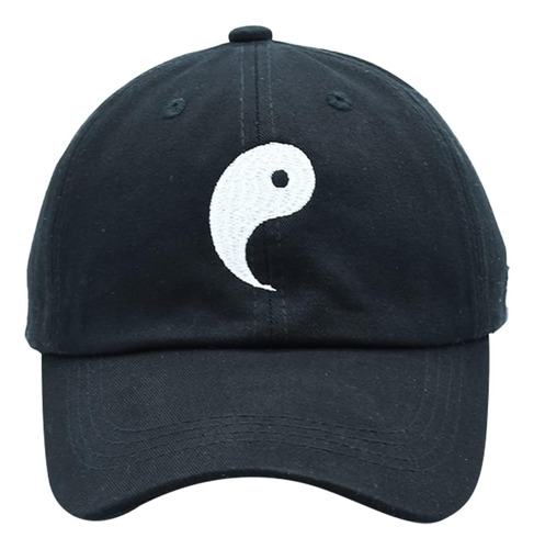 Cap Land Gorra Original Logo Yin Yang Black, Gorra Hecho