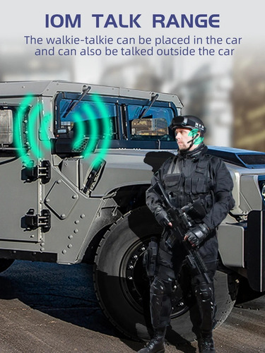 Walkie Talkie Headset Ptt Auricular Inalámbrico Bluetooth 4.