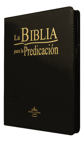 Biblia Para La Predicación Índice Cierre Negro Rvr 1960