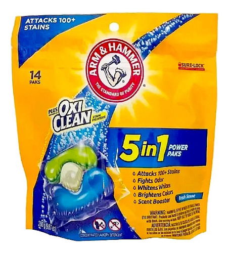 Detergente Para Ropa Arm & Hammer Capsula Fresh Scent 14paks