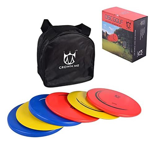 Conjunto De Disc Golf Crown Me Con 6 Discos Y Bolsa De