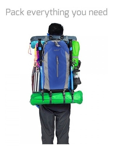 Mochila De Camping Impermiable Montañismo Reforzada 50litros