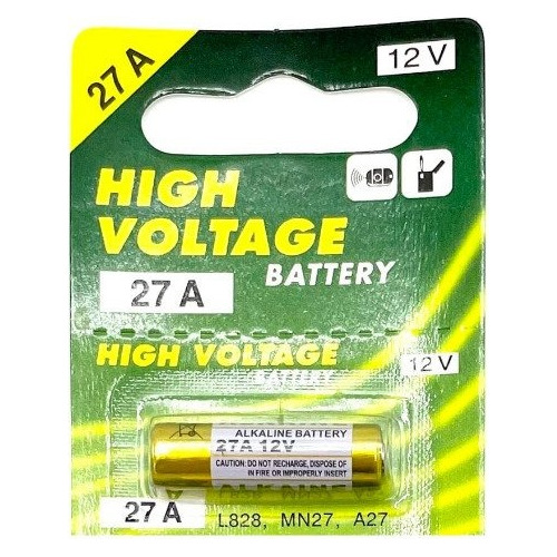 High Voltage Pila A27 12v Alcalina Para Control Remoto Mini 