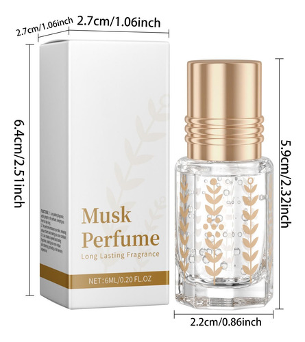 Rolo De Perfume K Musk Delicate Fresh De Longa Duração 6ml 3