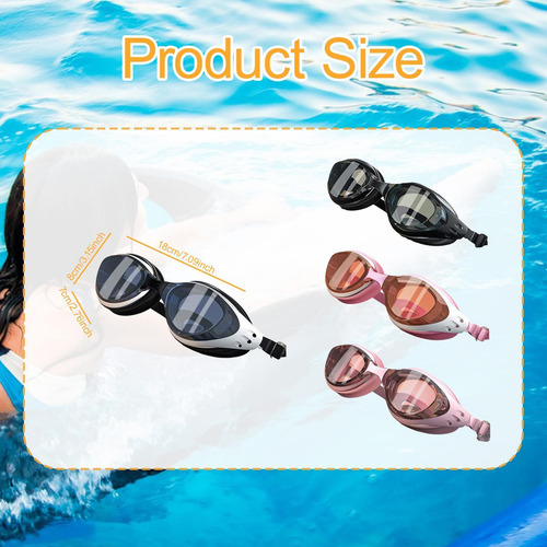 Gafas Gafas Gafas De Natación Con Pieza De Nariz Para Buceo