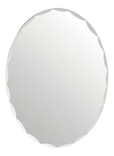 Espejo Ovalado Biselado Para Baños 45 X 60 Cm