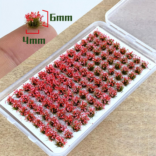 Bricolaje Miniatura Flor Racimo Flor Vegetación Rosado Rojo