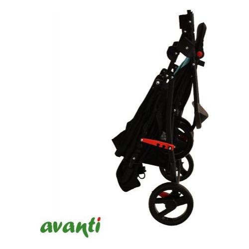 Cochecito Bebé Jogger Con Huevito Avanti Defender Turquesa Color del chasis Negro