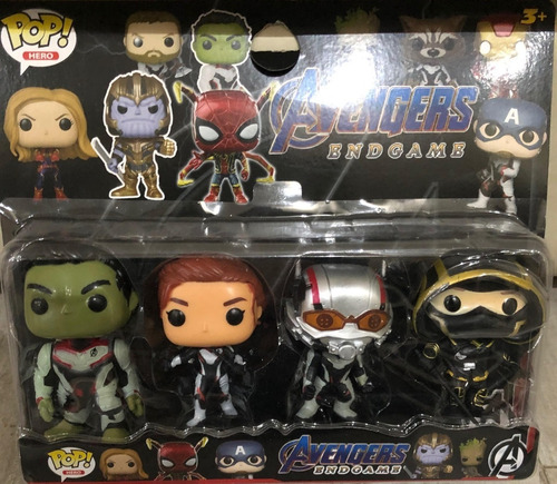 Muñecos Funko Pop Avengers X4 Spiderman Hulk Ironman