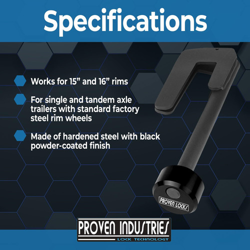 Proven Locks Modelo Wl-200 Bloqueo De Rueda Estilo J, B_4591