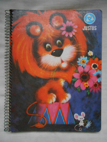 Cuaderno Espiral Rayado Justus, Años 80