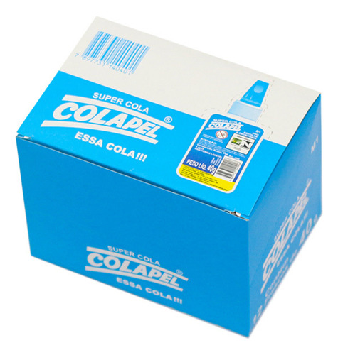 Cola Branca Escolar Maripel 40g Com 12 Unidades Cx Fechada