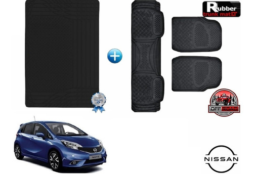 Tapetes 3pz + Tapete Cajuela Rd Nissan Note 2019