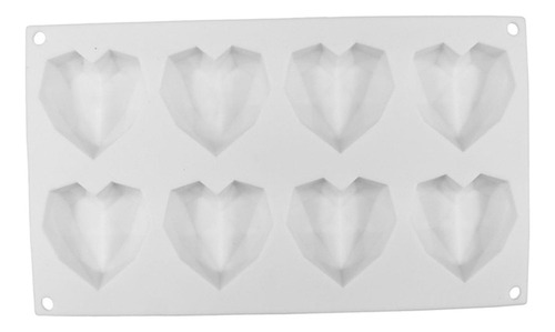 . Moldes De Corazón De Diamante 3d De Silicona Para