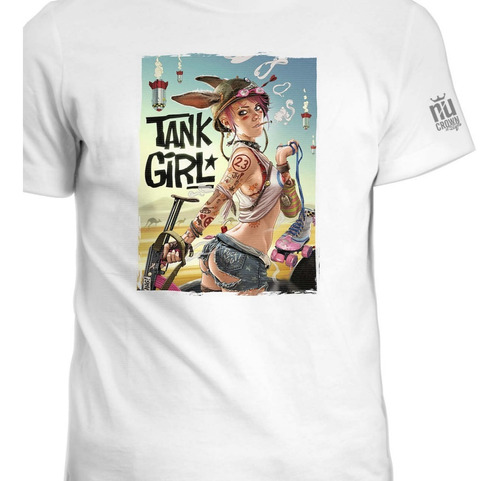 Camisetas Tank Girl Gorillaz Hombre Estampadas Mujer Inp Ink