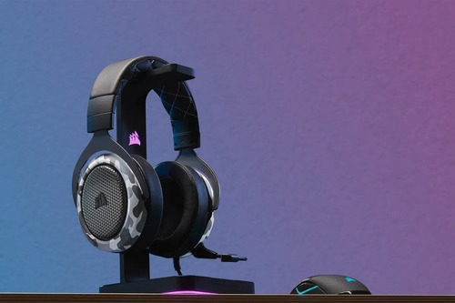 Imagen 7 de 9 de Auricular Corsair Hs60 Haptic Con Microfono Stereo Camuflado